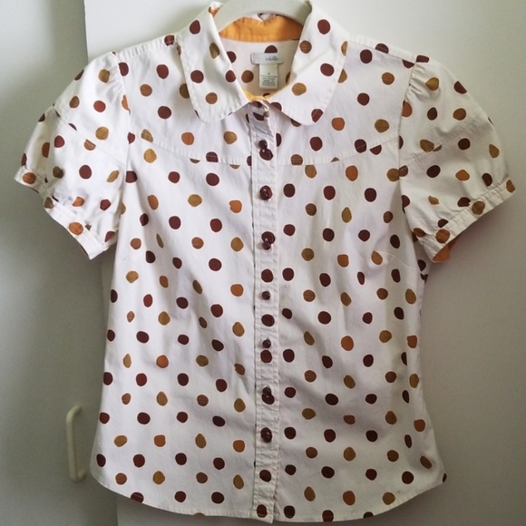 Anthropologie Tops - Anthropologie Odille Polka Dot Shirt sz 4 Anthropologie Tops - Anthropologie Odille Polka Dot Shirt sz 4